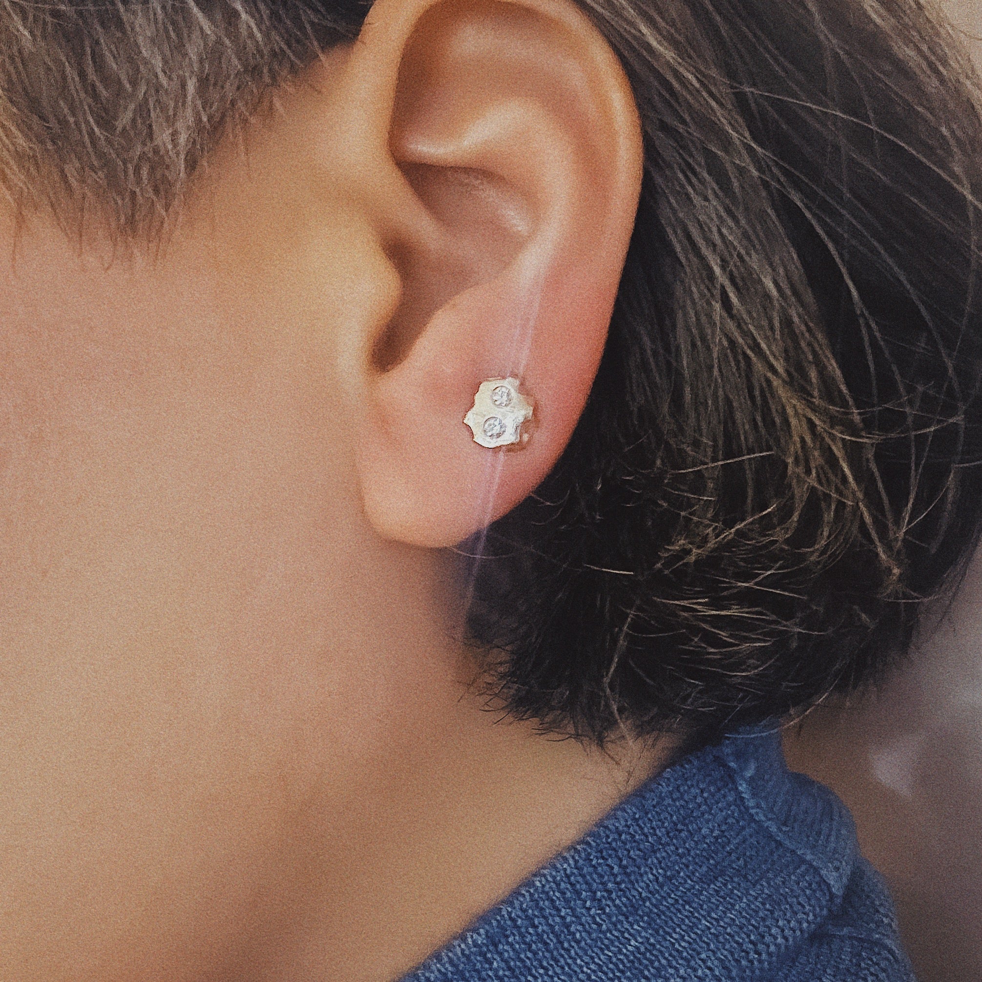 Rough Rock Stud Earrings