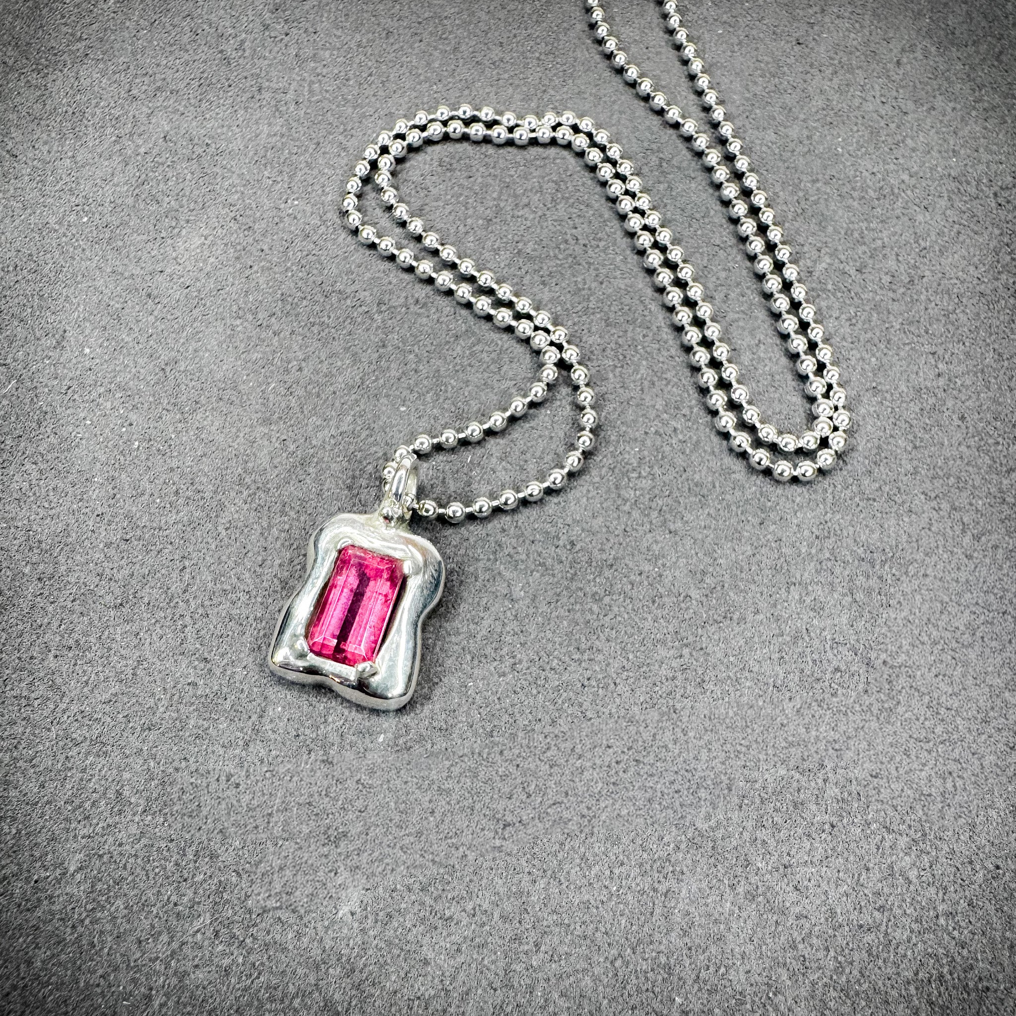 Mini Bubble Tourmaline Necklace