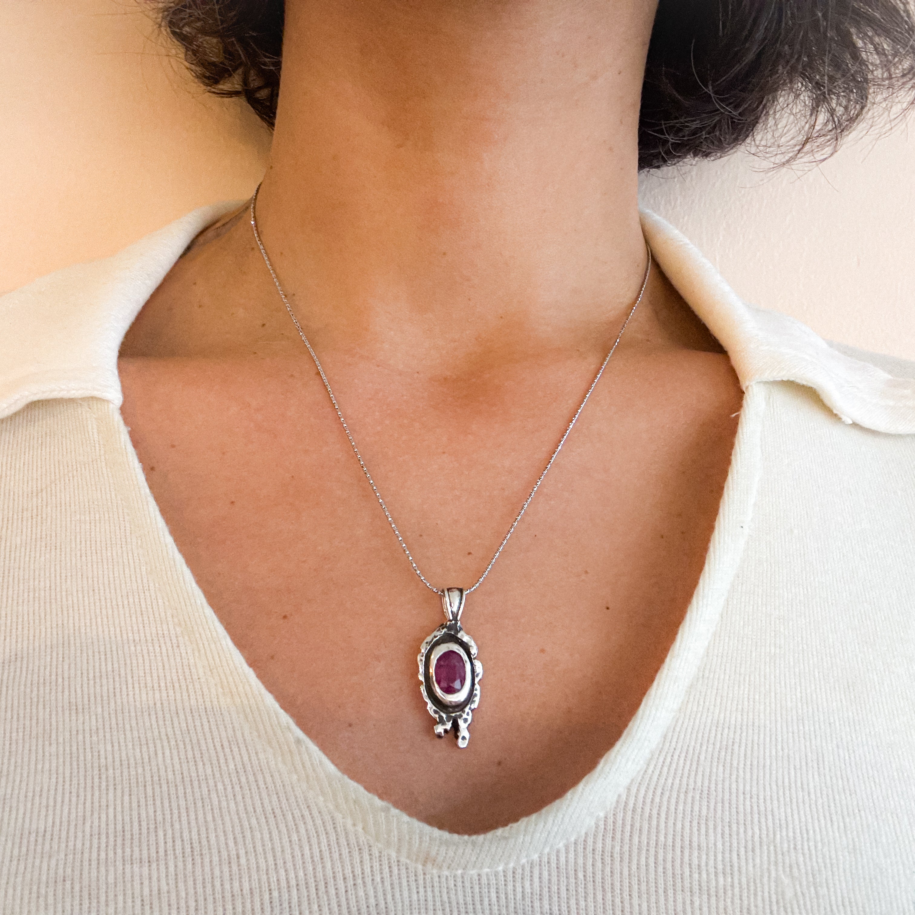 Puss Moth Head Necklace