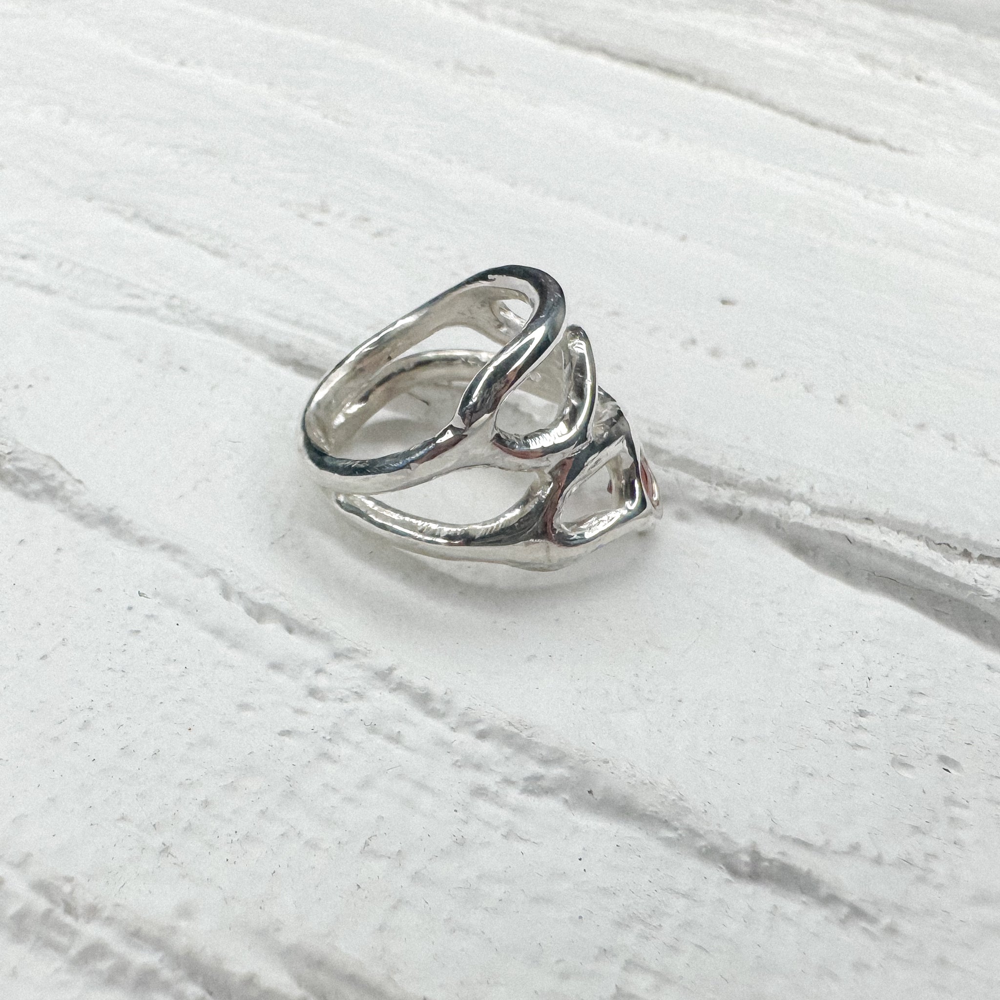 Free-Hand Abstract Form Ring