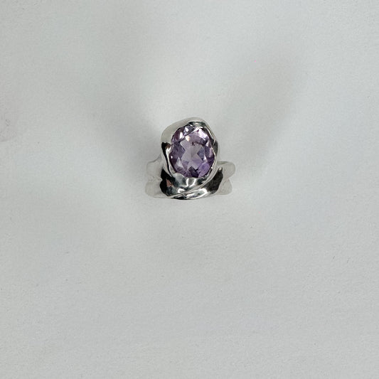 Irregular Amethyst Ring