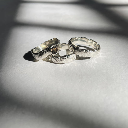 Sculptured Ring Set