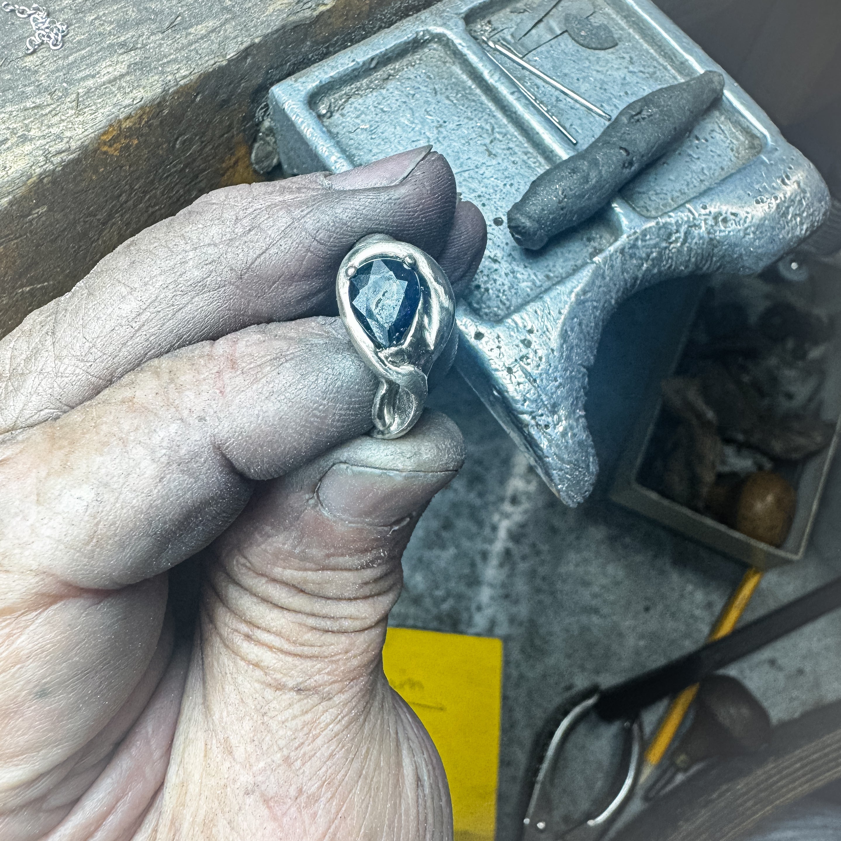 Custom Free -Hand Engagement Ring For Him