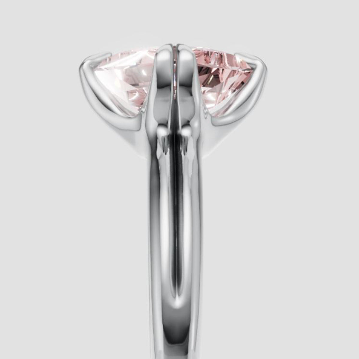 Princess-Cut Engagement Ring in Platinum