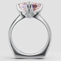 Princess-Cut Engagement Ring in Platinum