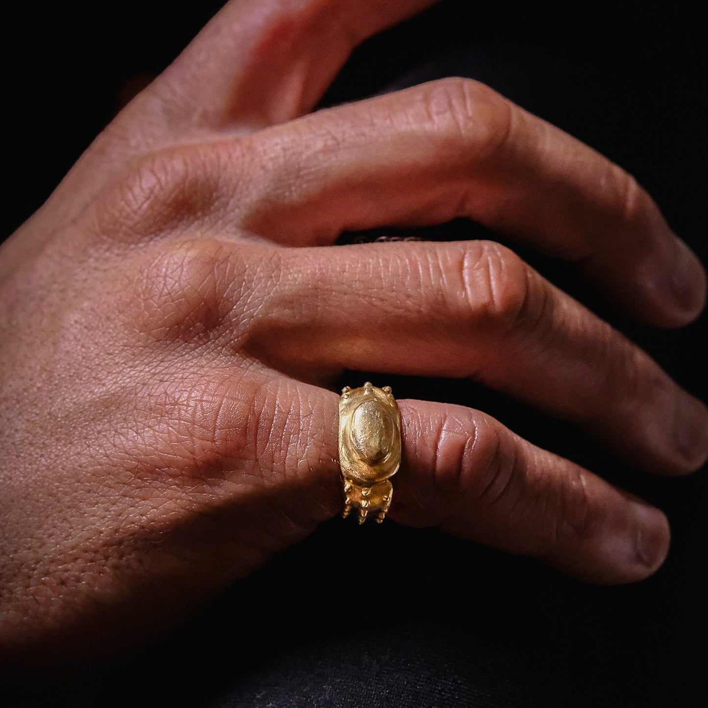 The Golden House weevil Bug Ring