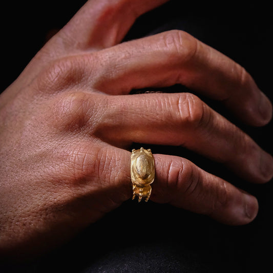 The Golden House weevil Bug Ring