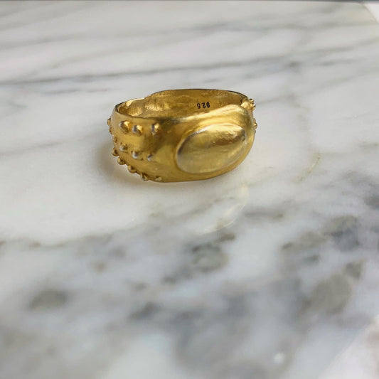 The Golden House weevil Bug Ring