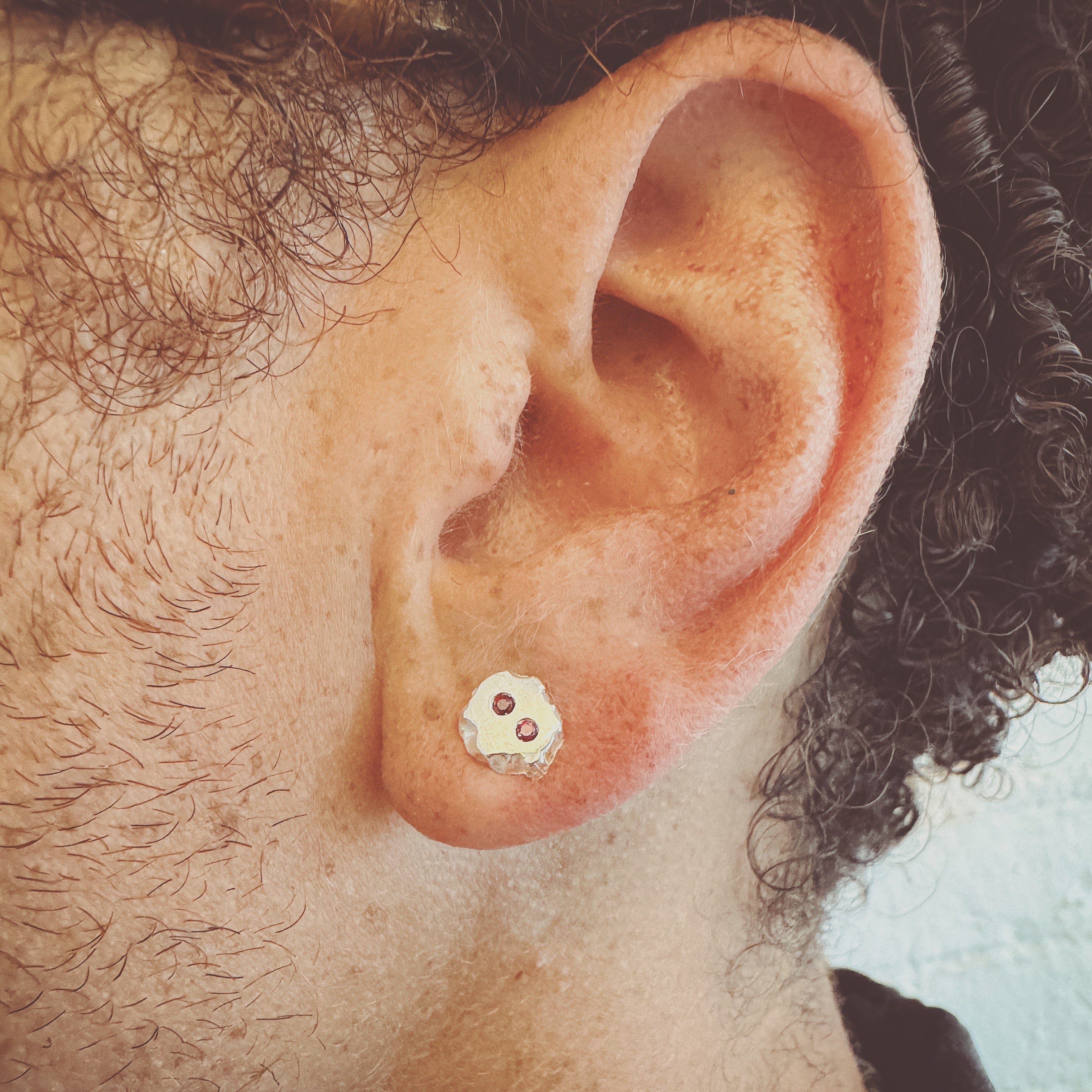 Rough  Rock Stud Earrings