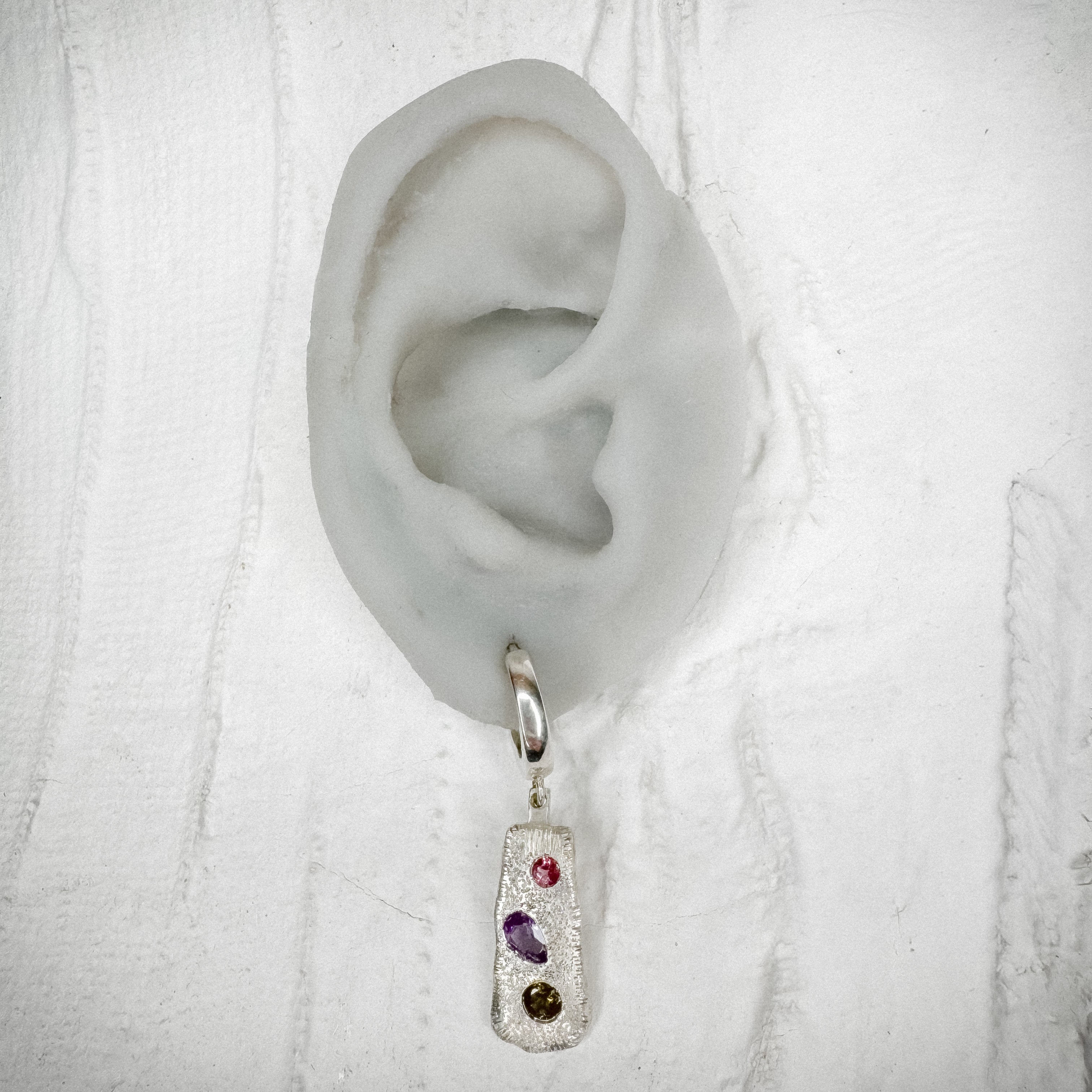 Multi-Colored Tourmalines Drop Earrings