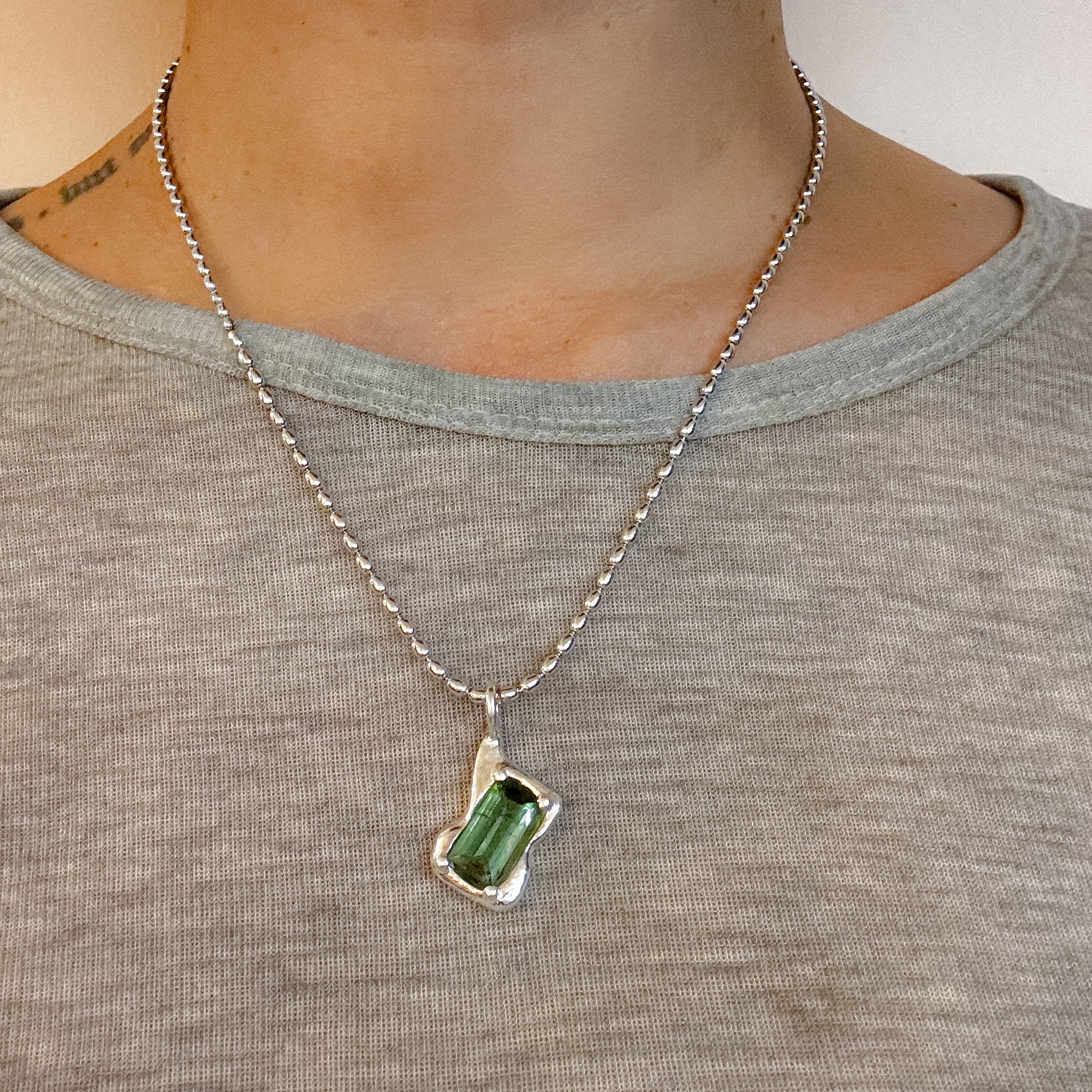 Jumbo Bubble Tourmaline Necklace