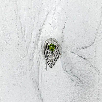 Green Feather Ring