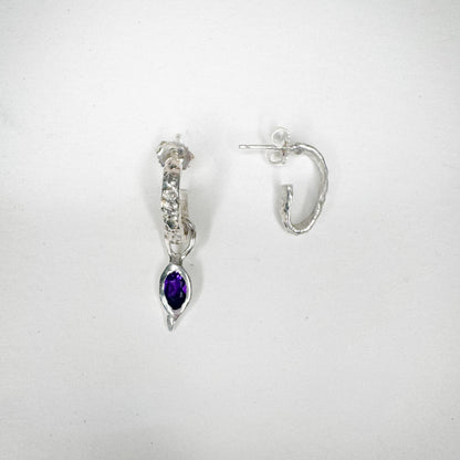 Tear Drop Charm Earrings Set