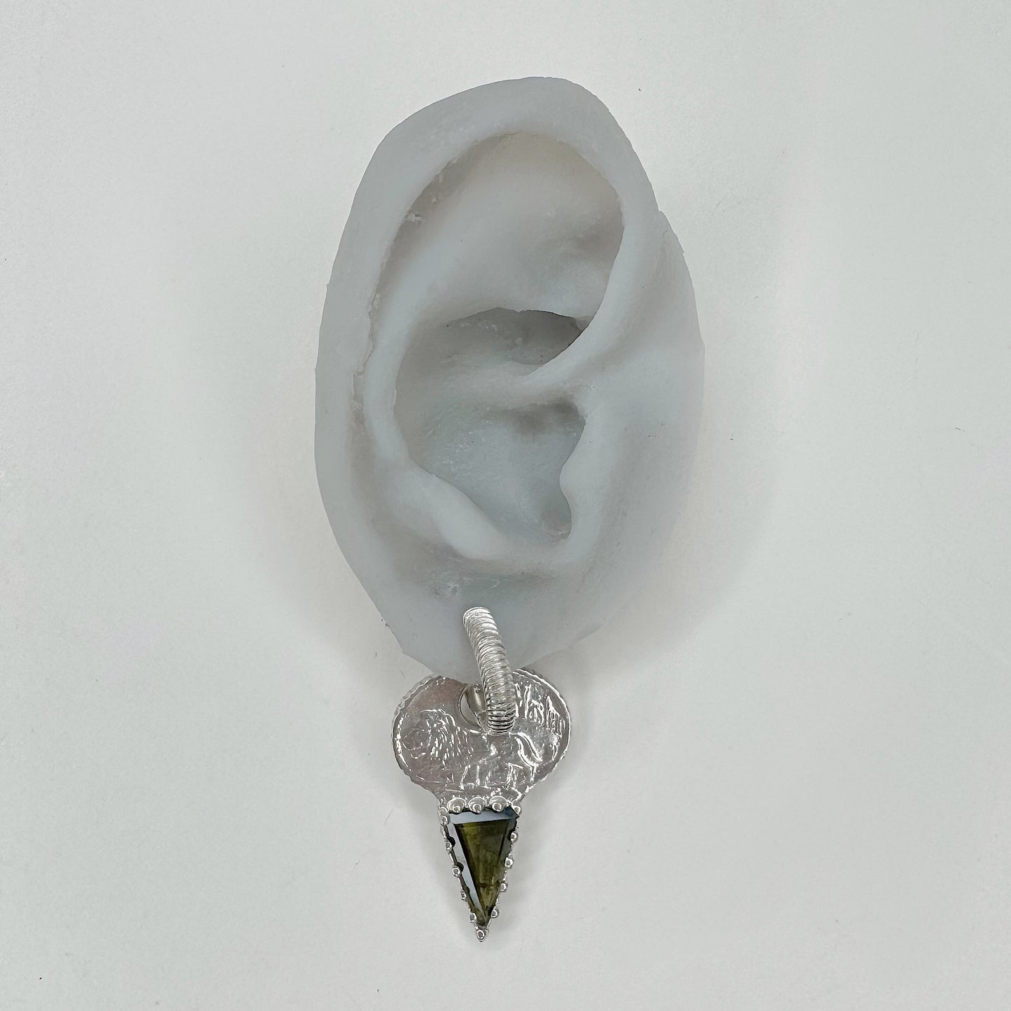 Lion Key Earrings Set