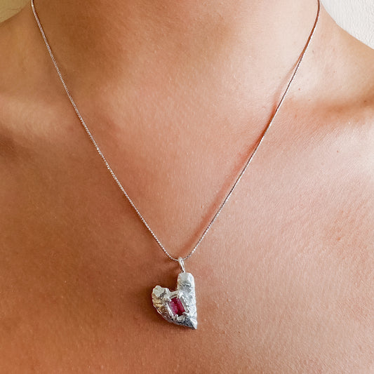 Rocky Heart Necklace