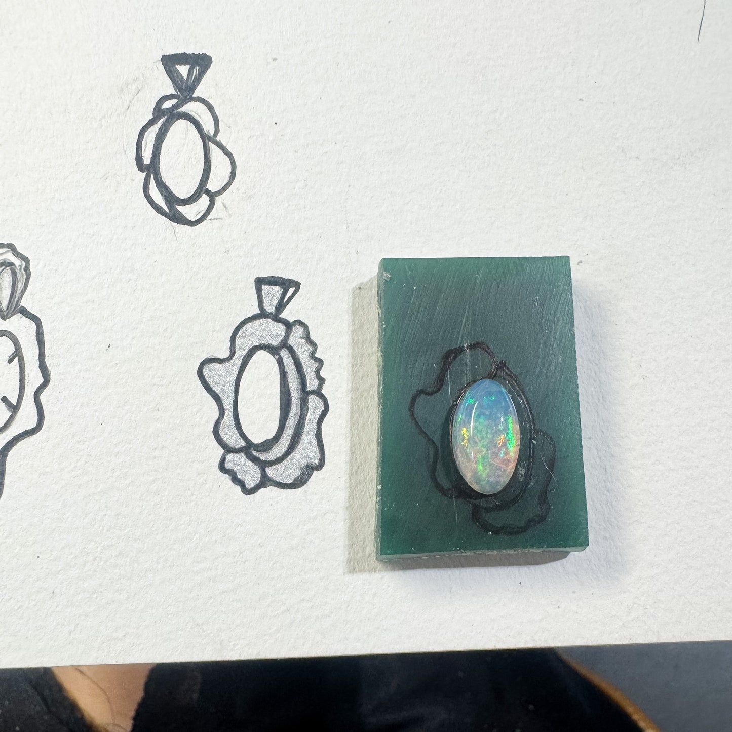 Flower Opal Pendant