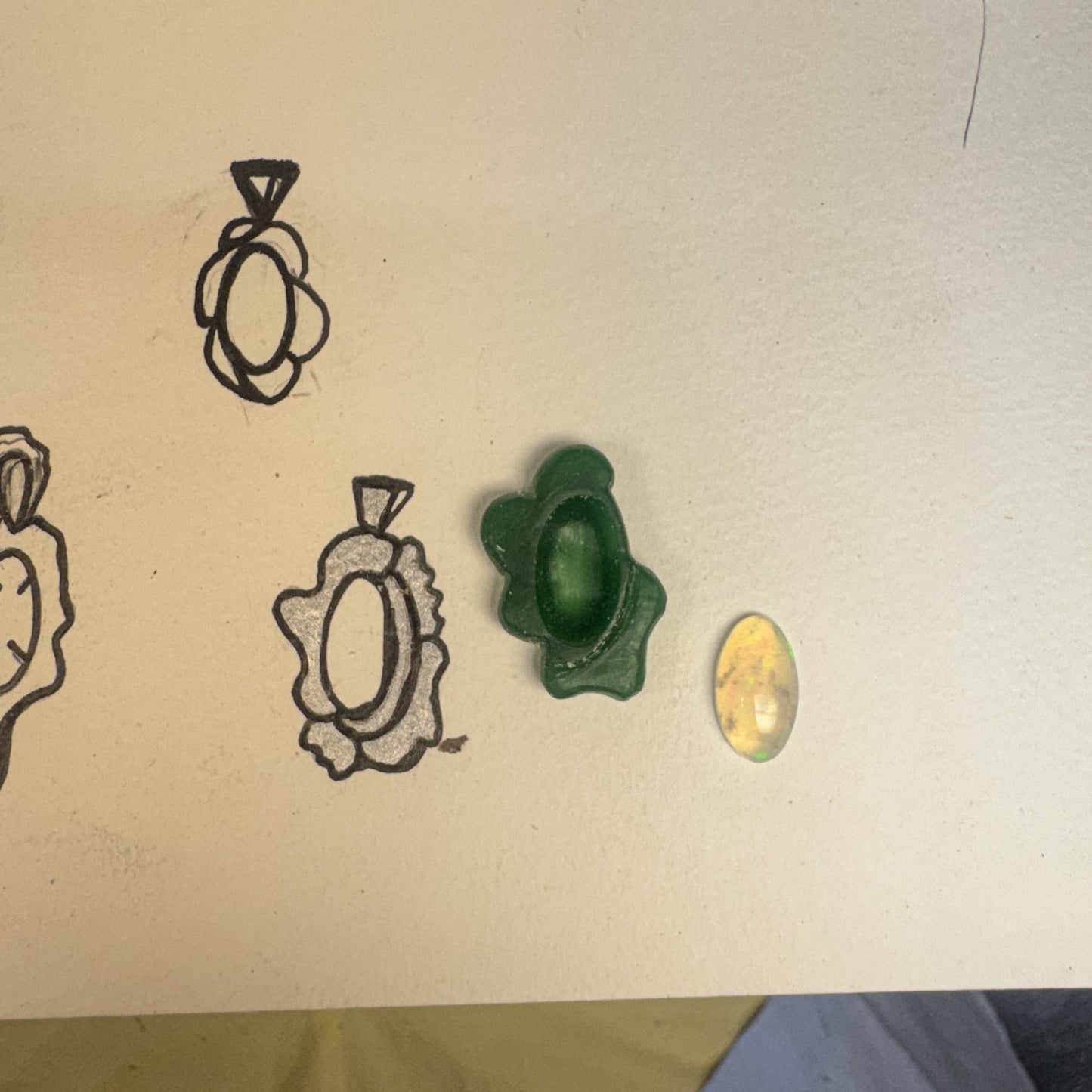 Flower Opal Pendant