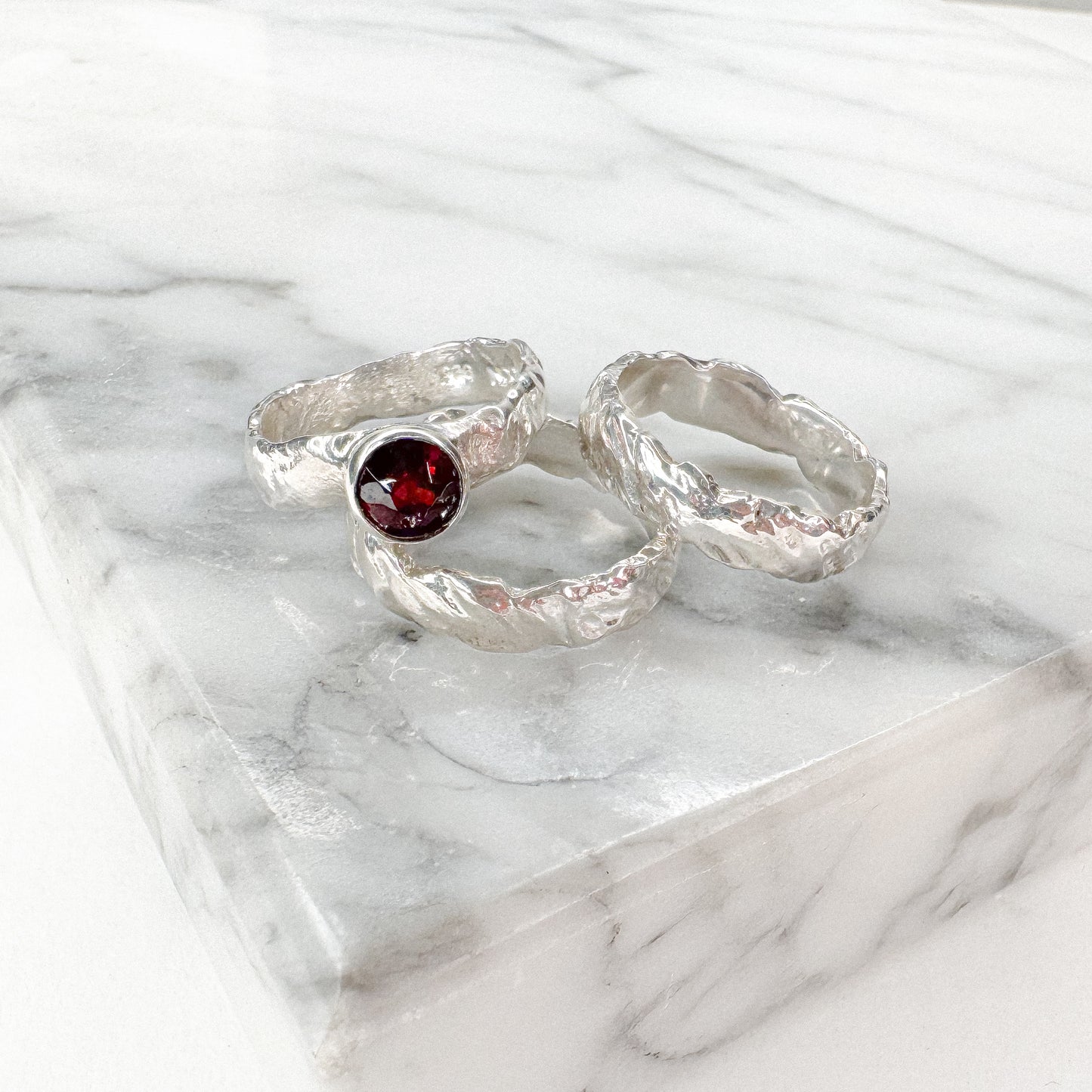 Sculptured Ring Set