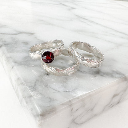 Sculptured Ring Set
