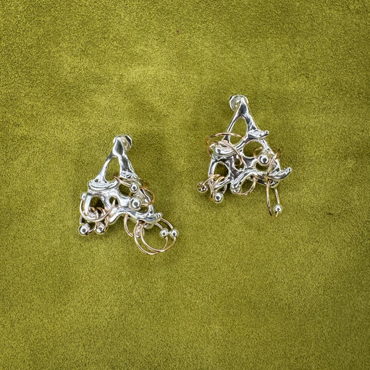 Tangle Heart Earrings