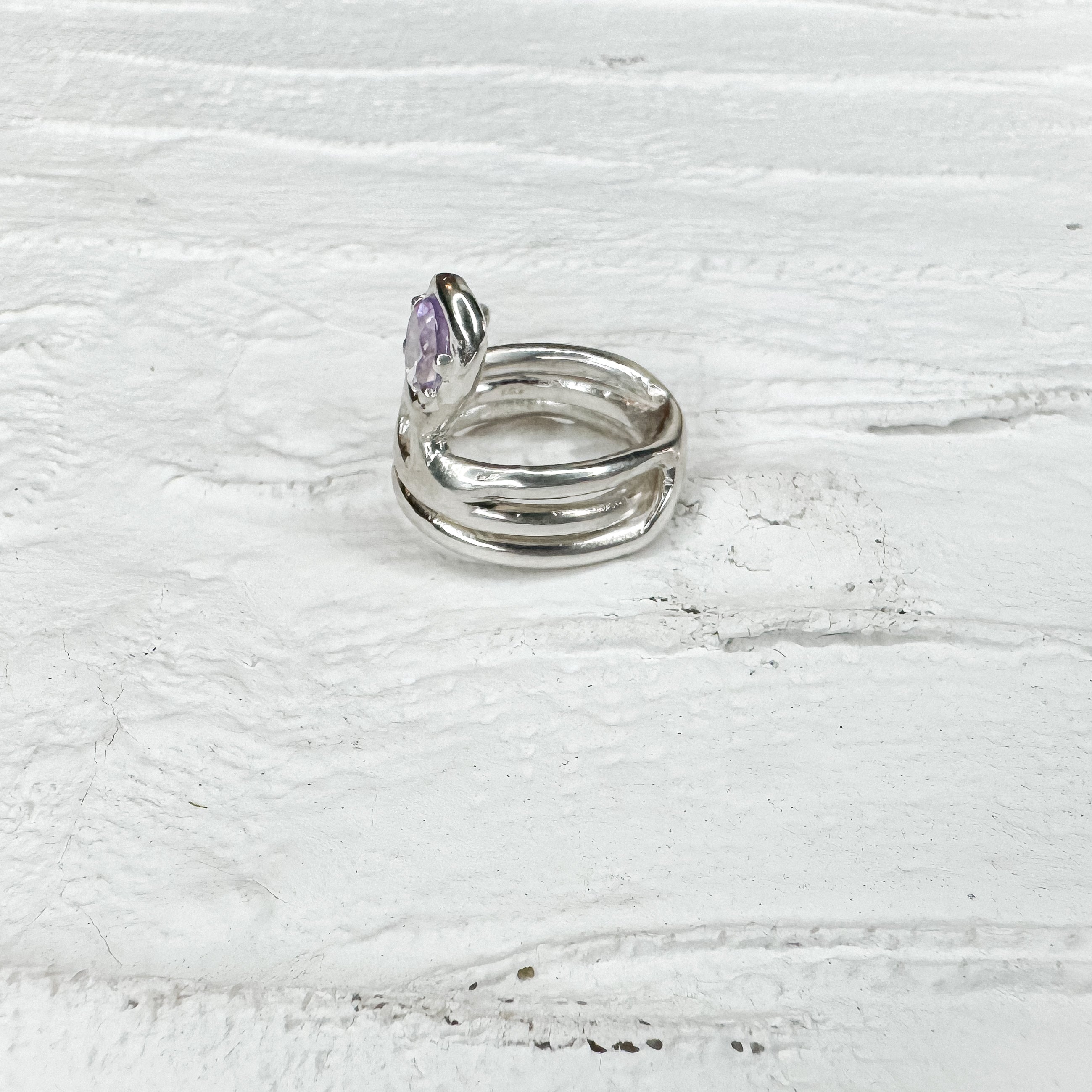 Free- Hand Bellflower Ring