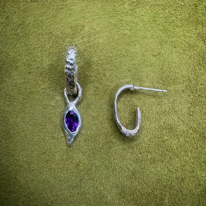 Tear Drop Charm Earrings Set