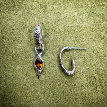 Tear Drop Charm Earrings Set