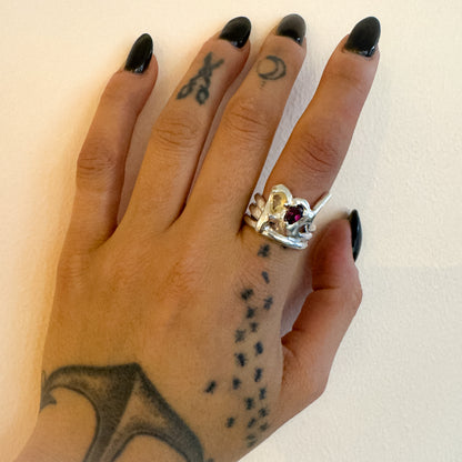 Dripping Broken Heart Ring