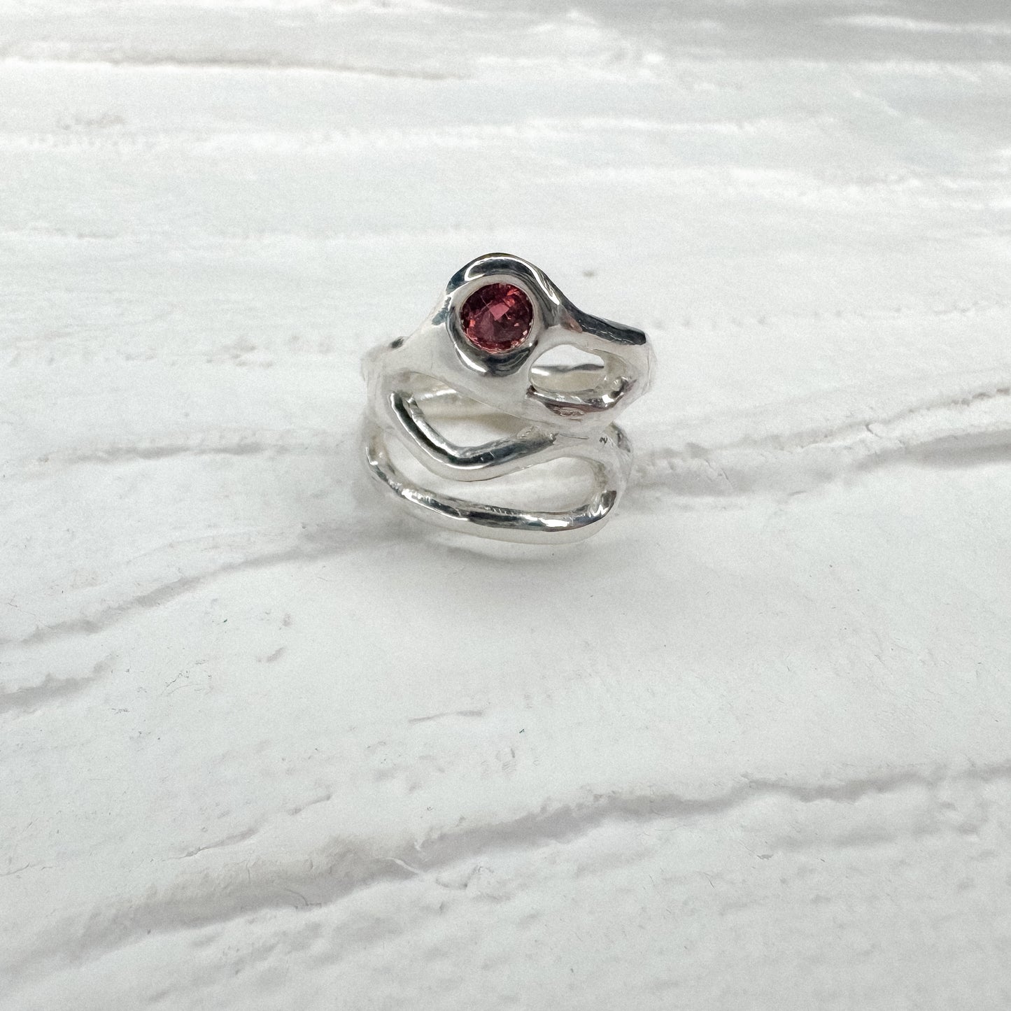 Free-Hand Abstract Form Ring