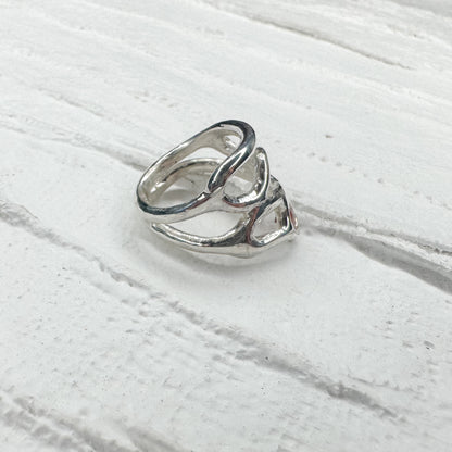 Free-Hand Abstract Form Ring