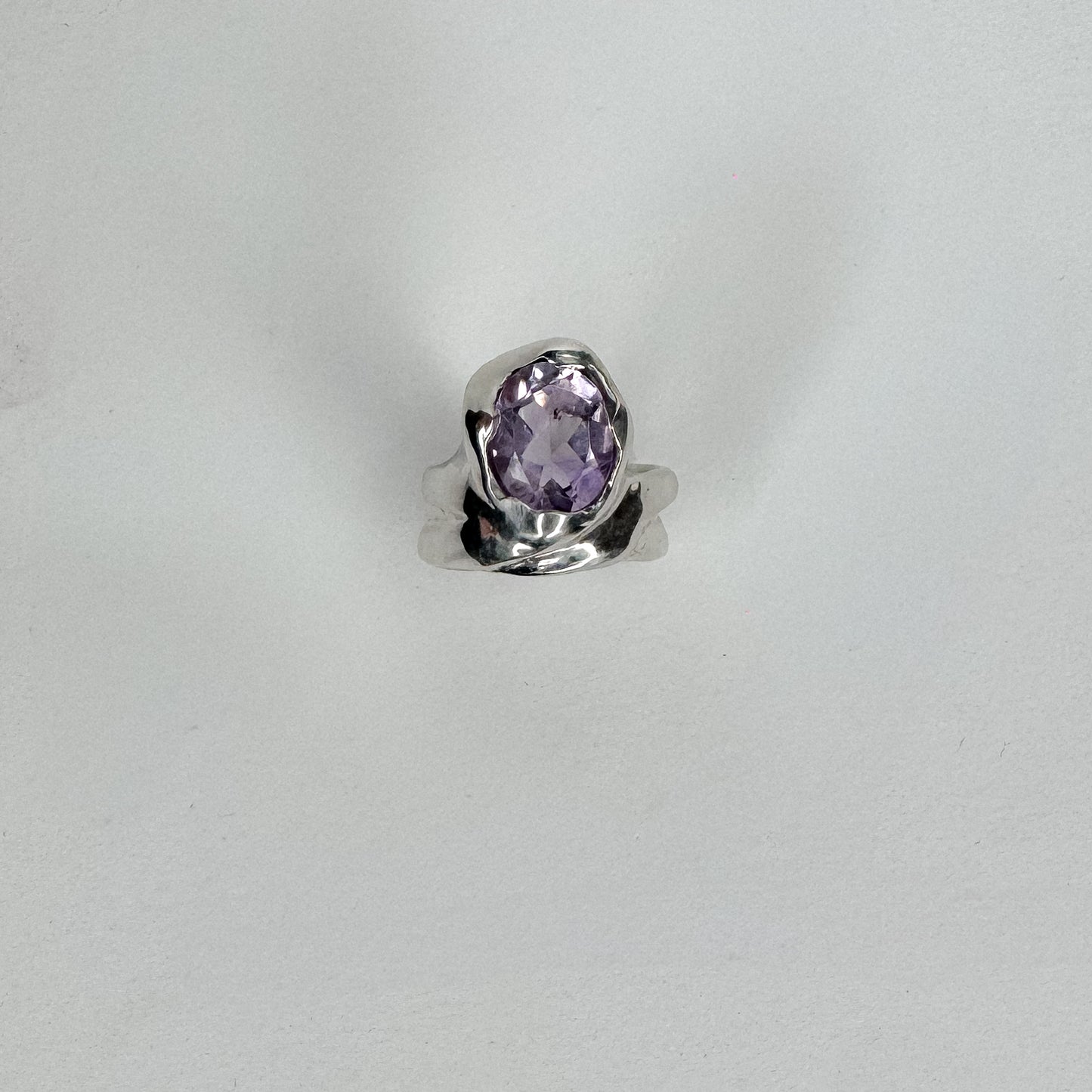 Irregular Amethyst Ring