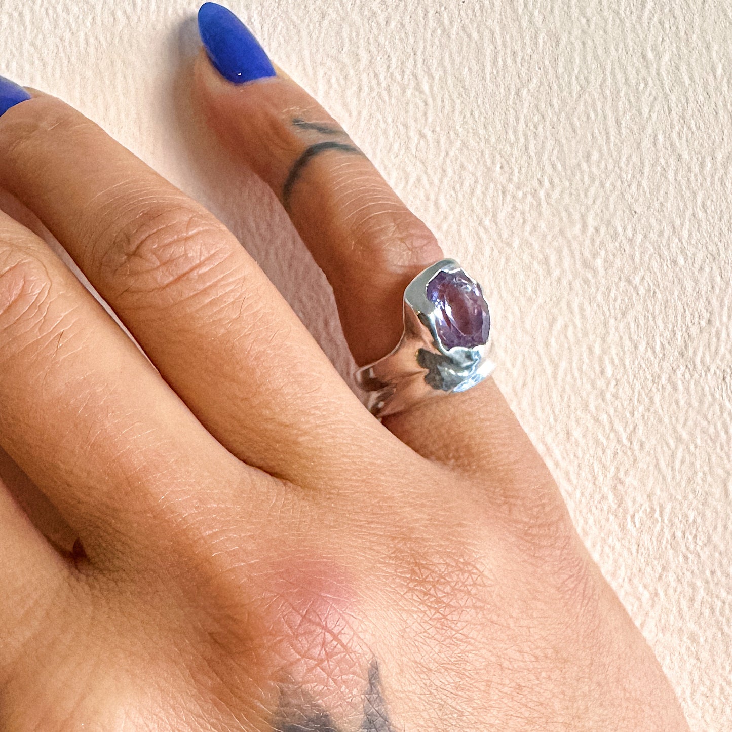 Irregular Amethyst Ring