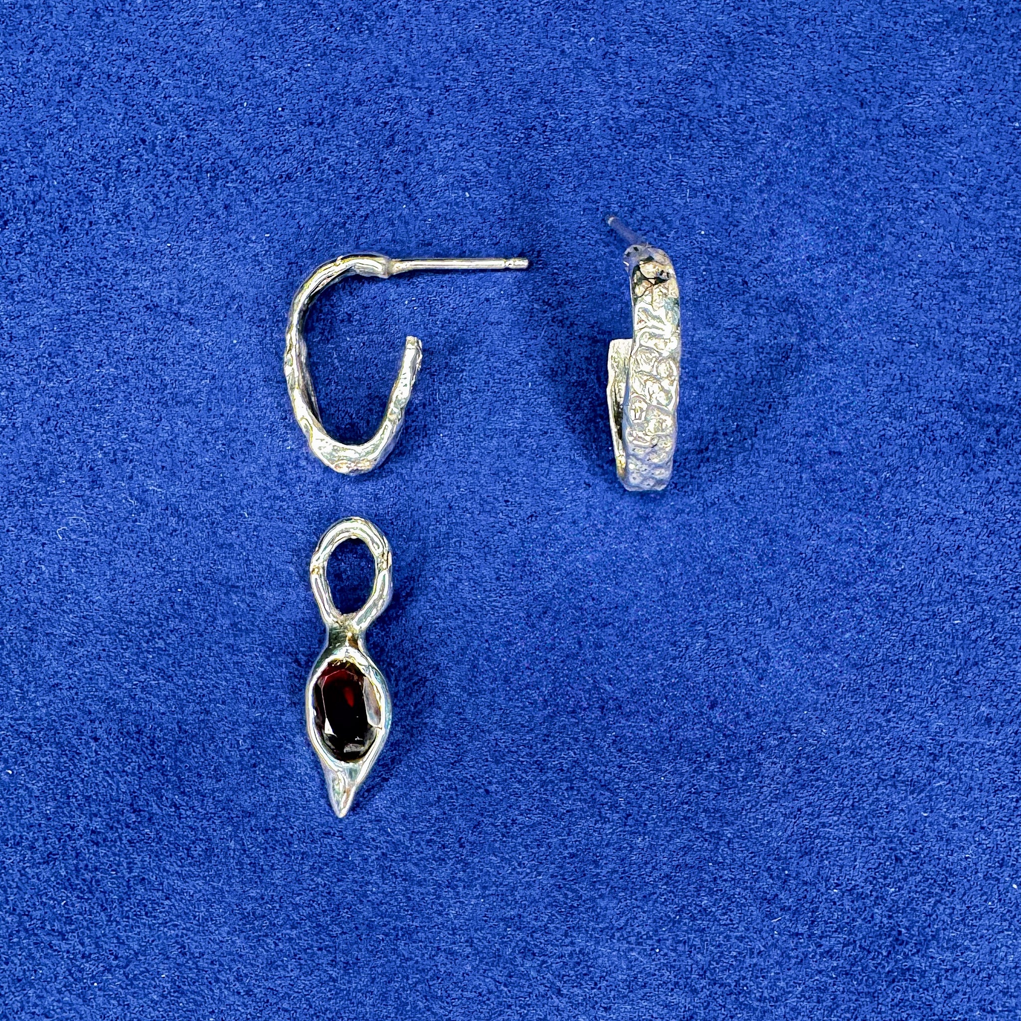 Tear Drop Charm Earrings Set