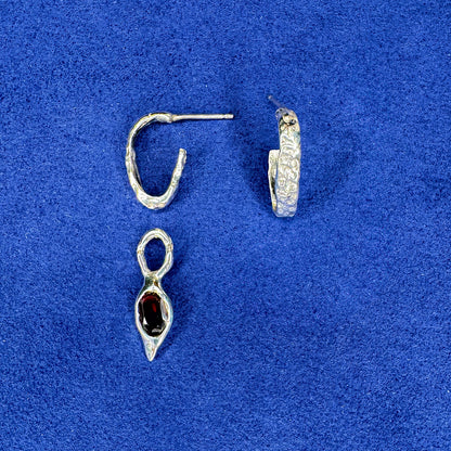 Tear Drop Charm Earrings Set