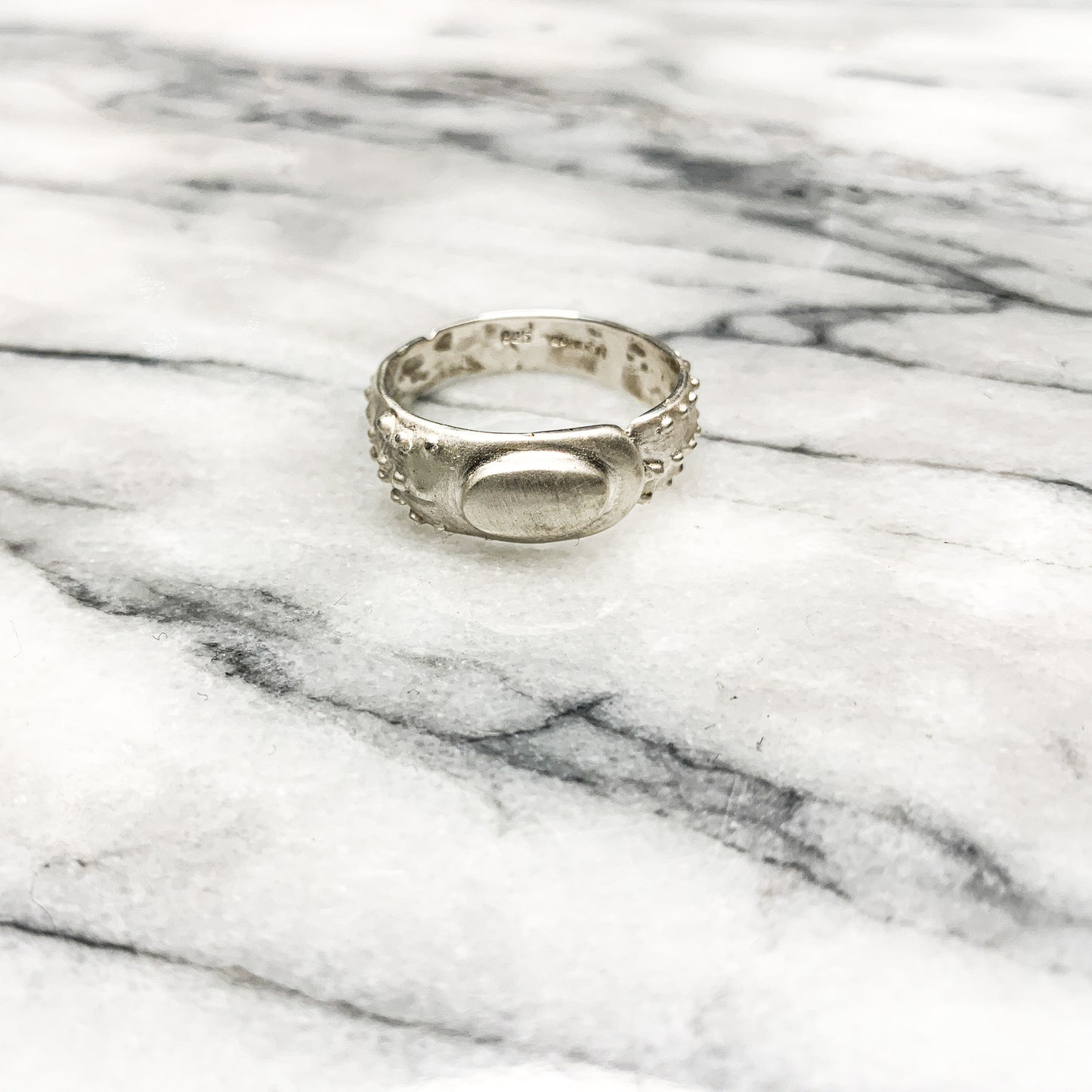 The Silver House Weevil Bug Ring