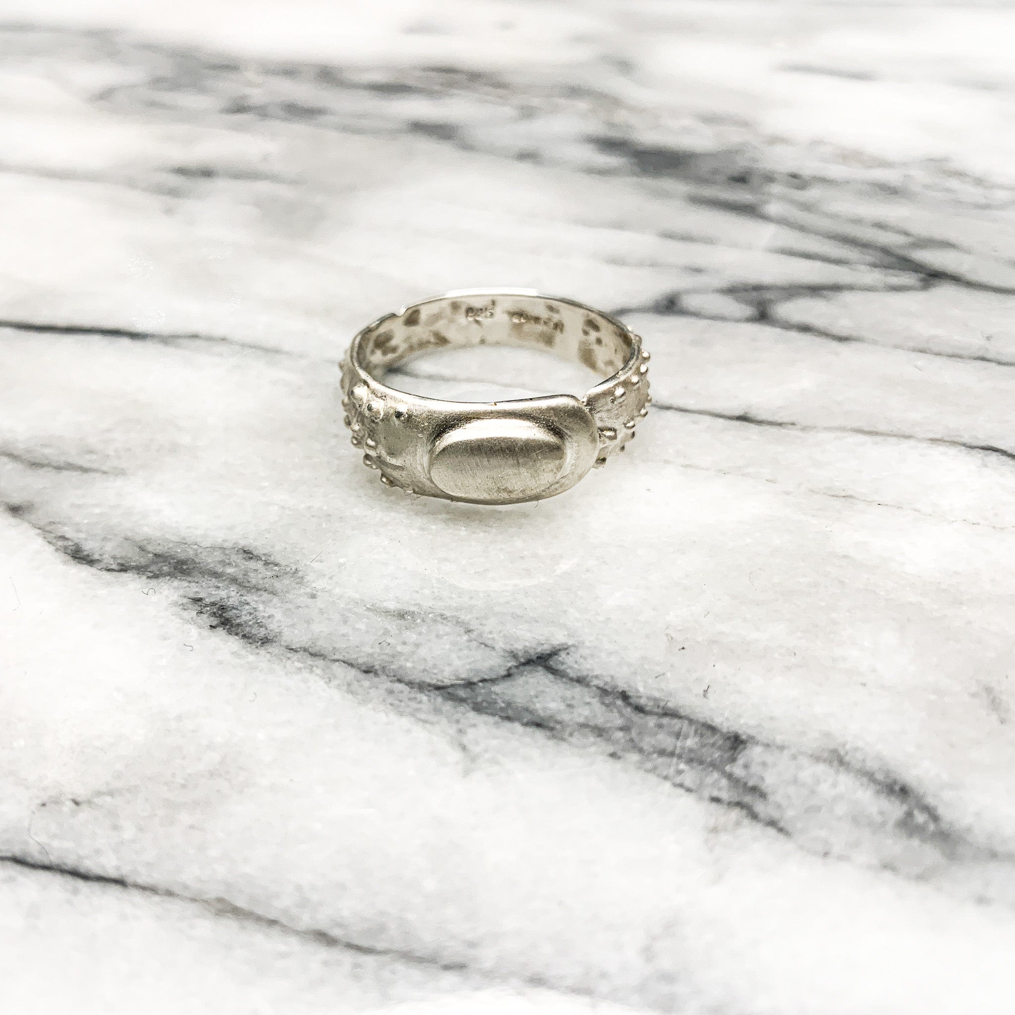 THE HOUSE WEEVIL SILVER BUG RING