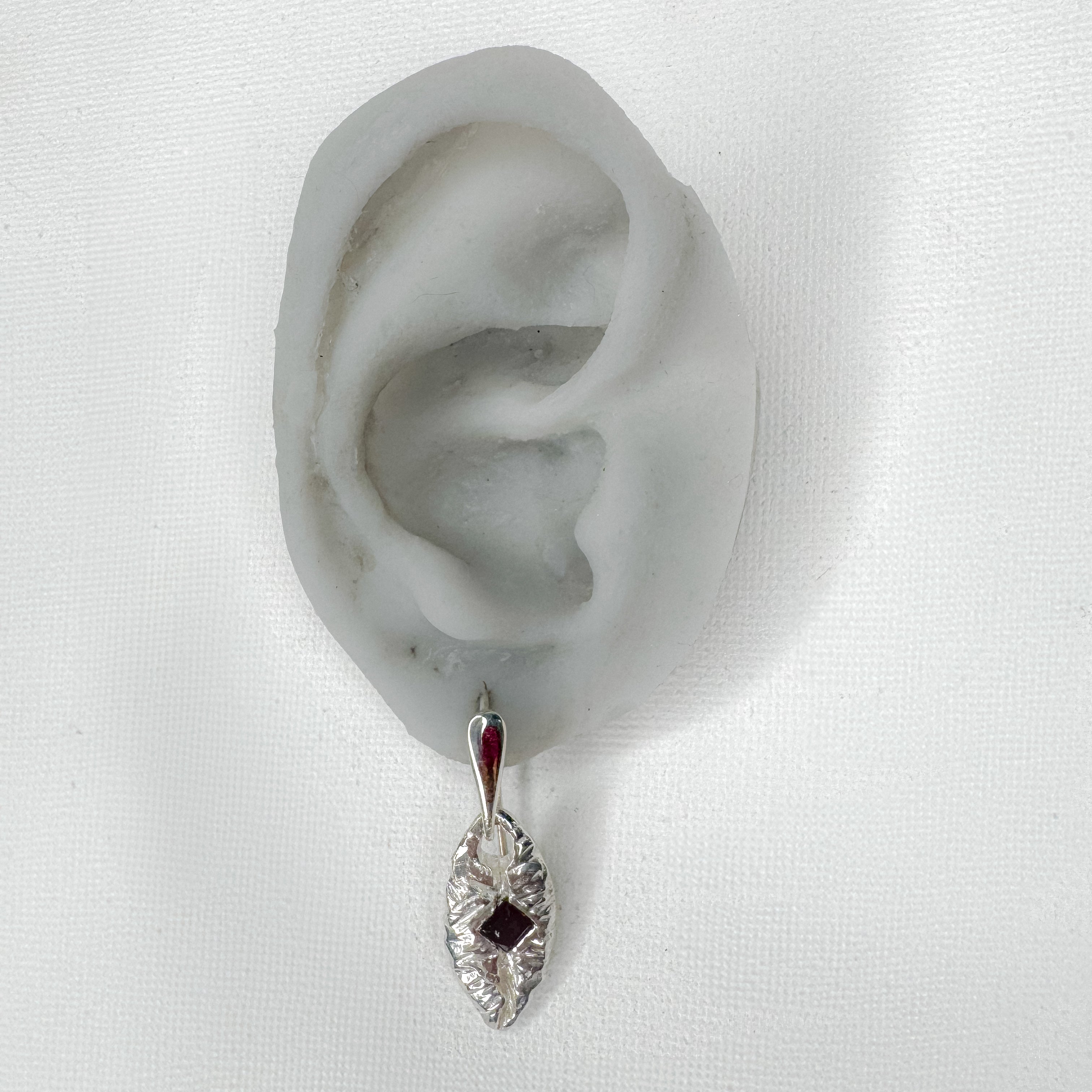 Free-Hand banana Leaf Earrings Set