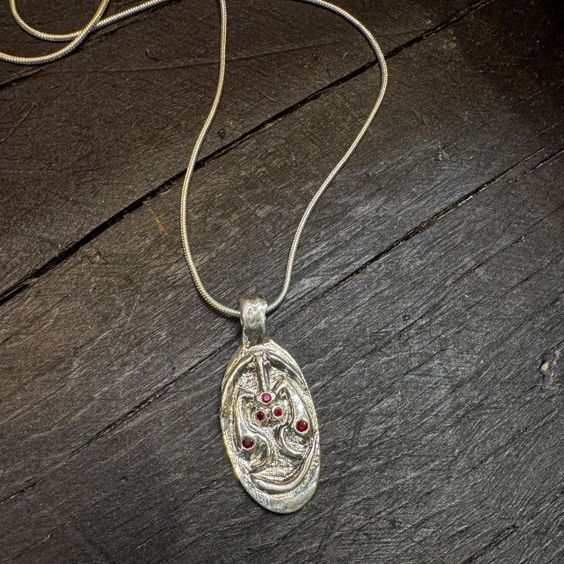 Aries Bug Head Charm Necklace