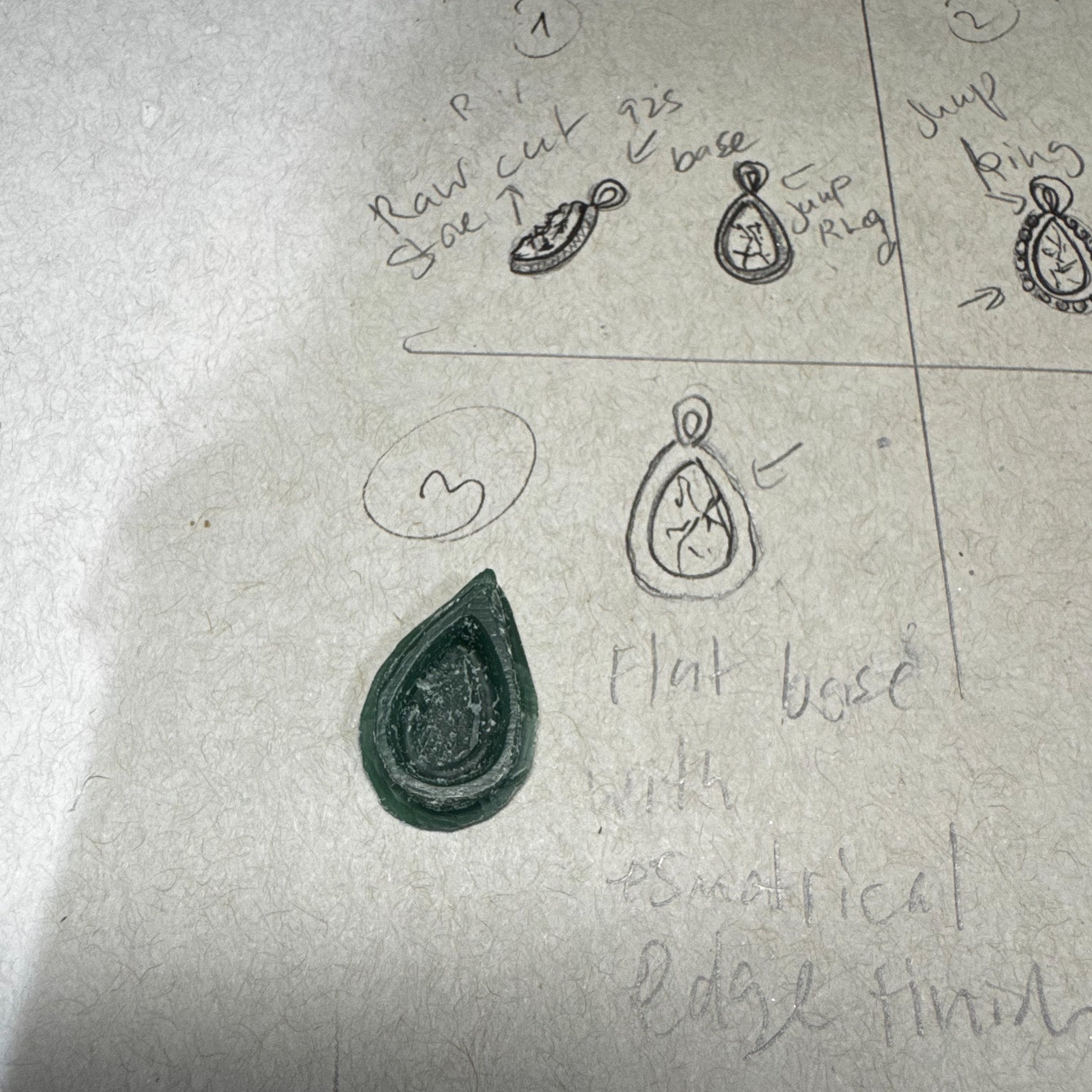 Rock base Pendent For A Couple