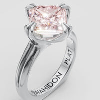 Princess-Cut Engagement Ring in Platinum