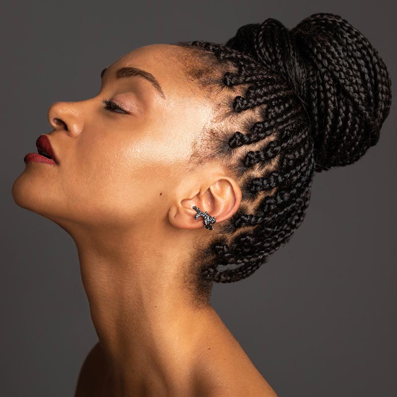 The Flower Mantis Bug Ear Cuff